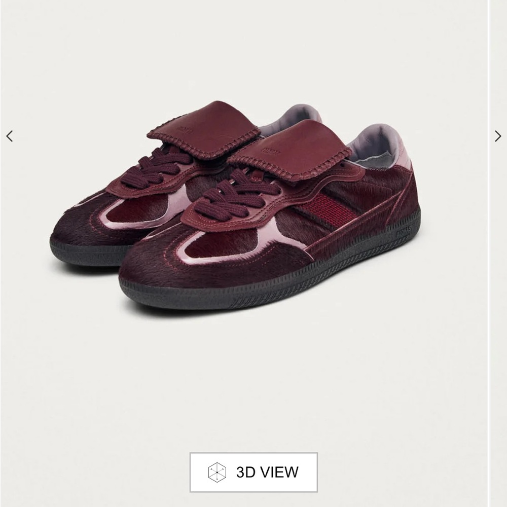 ALOHAS Burgundy Leather Sneakers - Picture 4 of 7